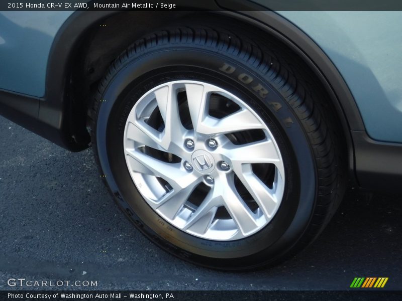 Mountain Air Metallic / Beige 2015 Honda CR-V EX AWD