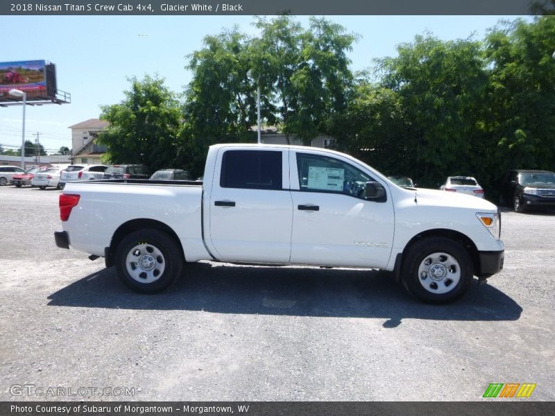 Glacier White / Black 2018 Nissan Titan S Crew Cab 4x4