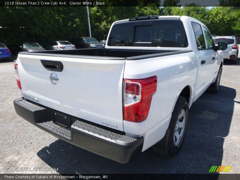 Glacier White / Black 2018 Nissan Titan S Crew Cab 4x4
