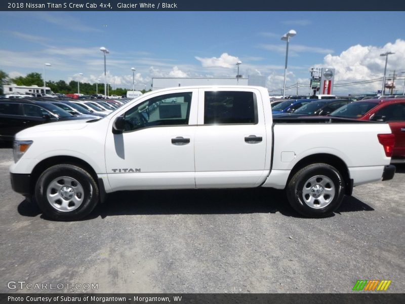 Glacier White / Black 2018 Nissan Titan S Crew Cab 4x4