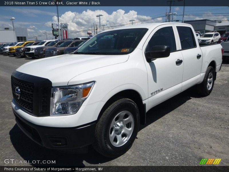 Glacier White / Black 2018 Nissan Titan S Crew Cab 4x4