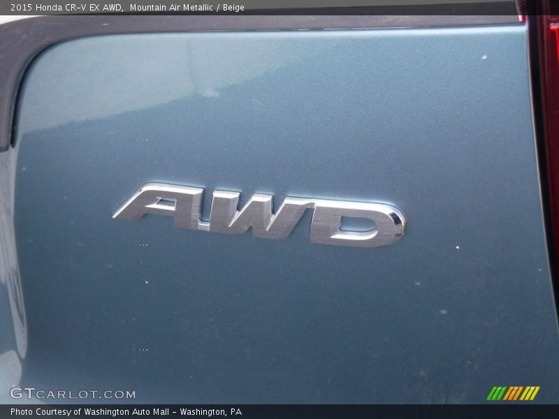 Mountain Air Metallic / Beige 2015 Honda CR-V EX AWD