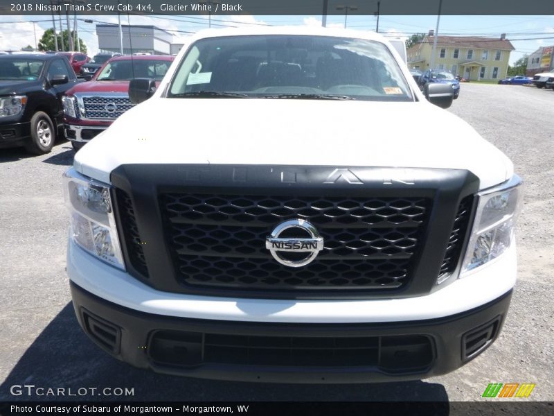 Glacier White / Black 2018 Nissan Titan S Crew Cab 4x4