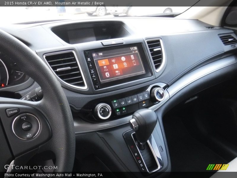 Mountain Air Metallic / Beige 2015 Honda CR-V EX AWD