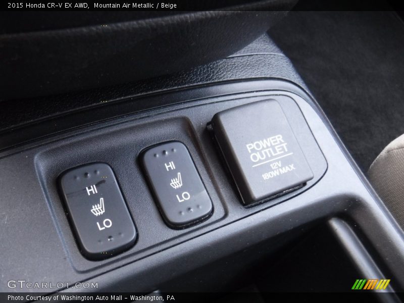 Mountain Air Metallic / Beige 2015 Honda CR-V EX AWD