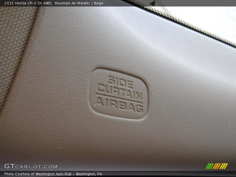 Mountain Air Metallic / Beige 2015 Honda CR-V EX AWD