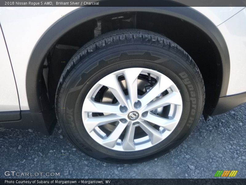 Brilliant Silver / Charcoal 2018 Nissan Rogue S AWD