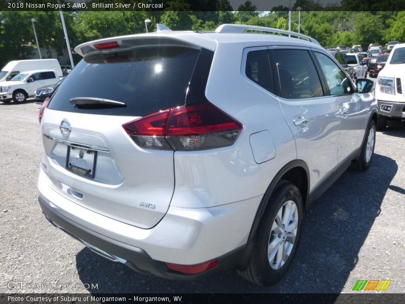 Brilliant Silver / Charcoal 2018 Nissan Rogue S AWD