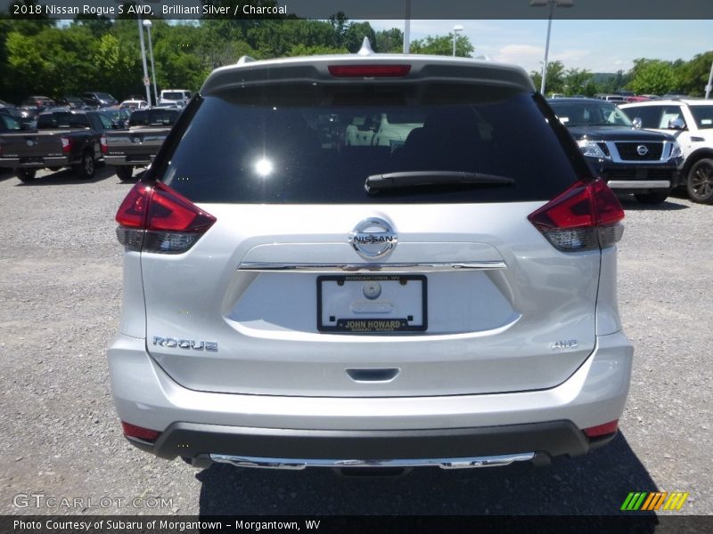 Brilliant Silver / Charcoal 2018 Nissan Rogue S AWD