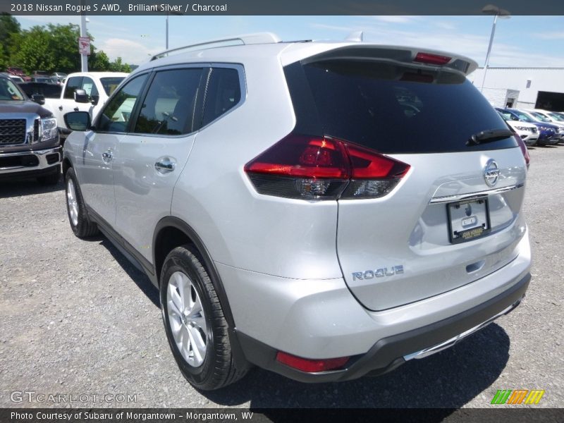 Brilliant Silver / Charcoal 2018 Nissan Rogue S AWD