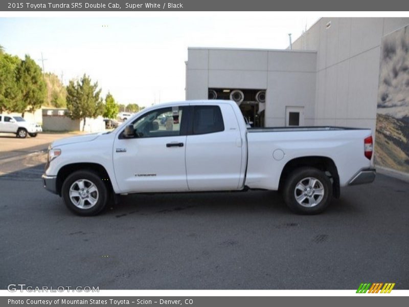 Super White / Black 2015 Toyota Tundra SR5 Double Cab
