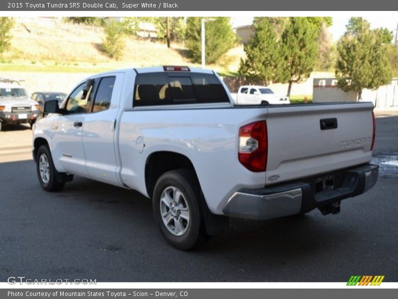 Super White / Black 2015 Toyota Tundra SR5 Double Cab