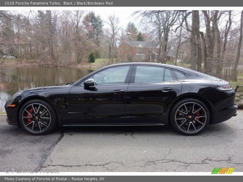 Black / Black/Bordeaux Red 2018 Porsche Panamera Turbo