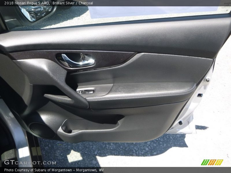 Brilliant Silver / Charcoal 2018 Nissan Rogue S AWD