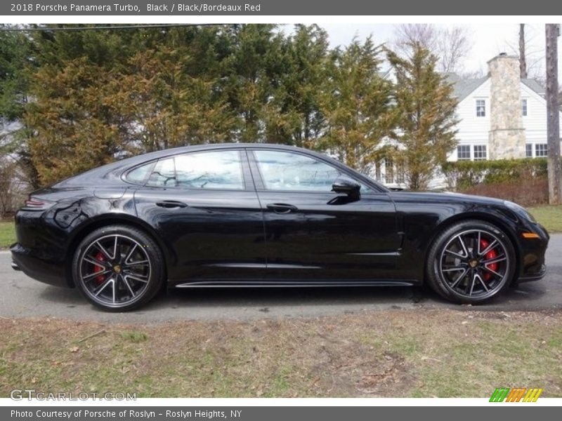 Black / Black/Bordeaux Red 2018 Porsche Panamera Turbo