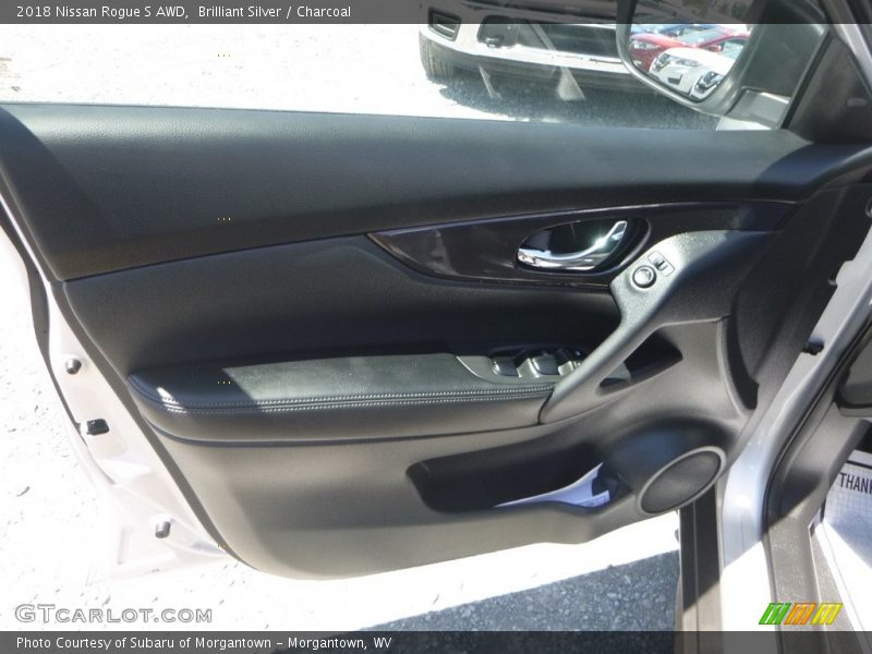 Brilliant Silver / Charcoal 2018 Nissan Rogue S AWD