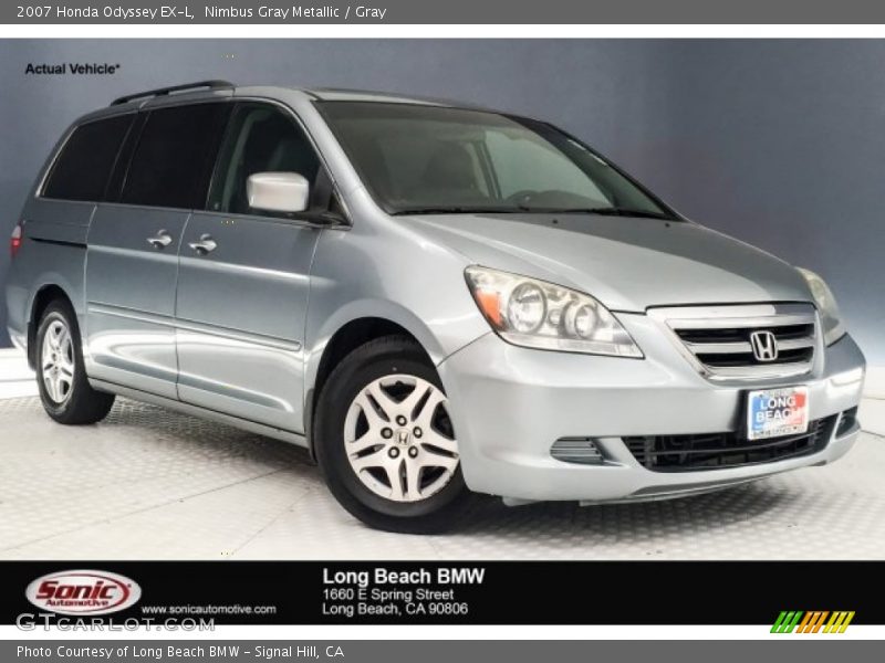 Nimbus Gray Metallic / Gray 2007 Honda Odyssey EX-L