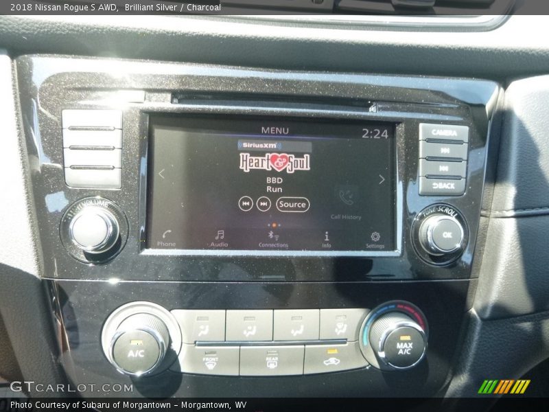 Brilliant Silver / Charcoal 2018 Nissan Rogue S AWD