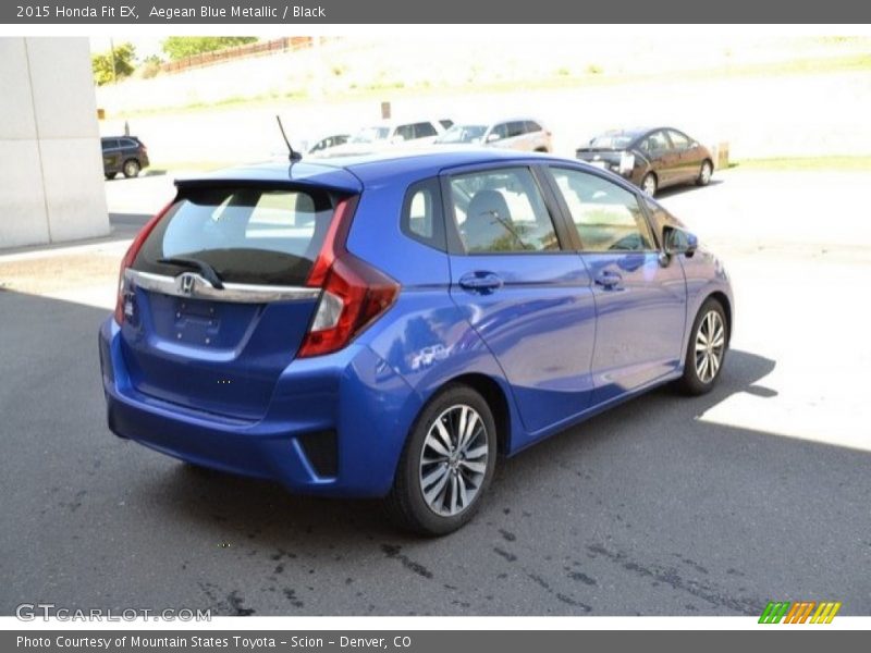 Aegean Blue Metallic / Black 2015 Honda Fit EX