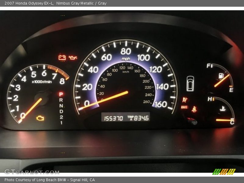 Nimbus Gray Metallic / Gray 2007 Honda Odyssey EX-L