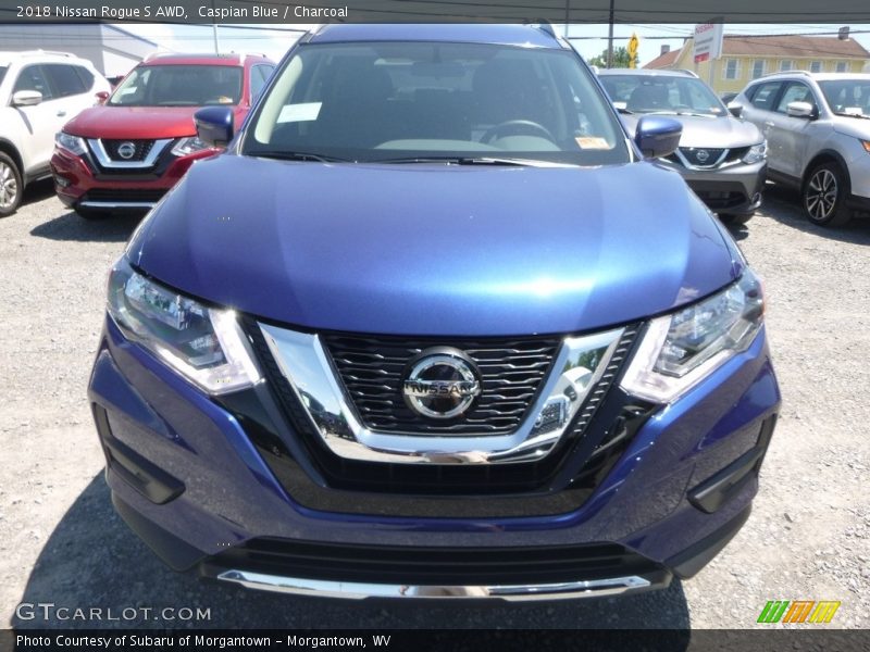 Caspian Blue / Charcoal 2018 Nissan Rogue S AWD