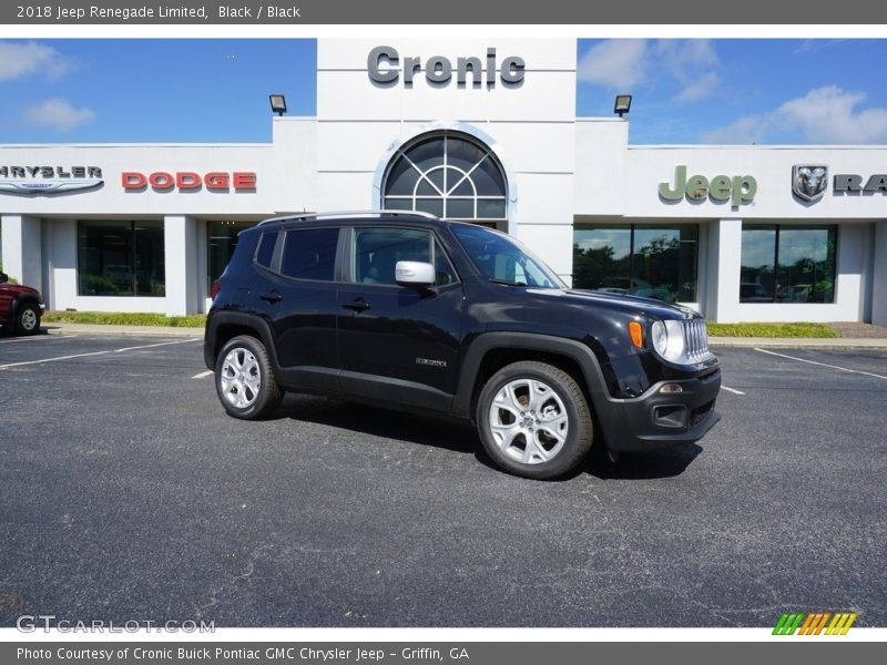 Black / Black 2018 Jeep Renegade Limited