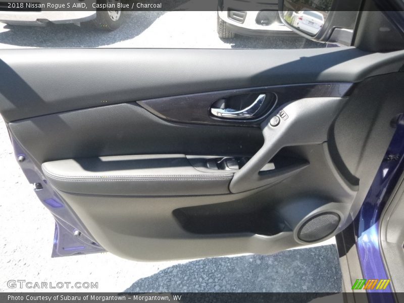 Caspian Blue / Charcoal 2018 Nissan Rogue S AWD