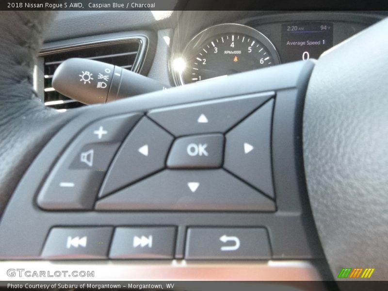 Caspian Blue / Charcoal 2018 Nissan Rogue S AWD