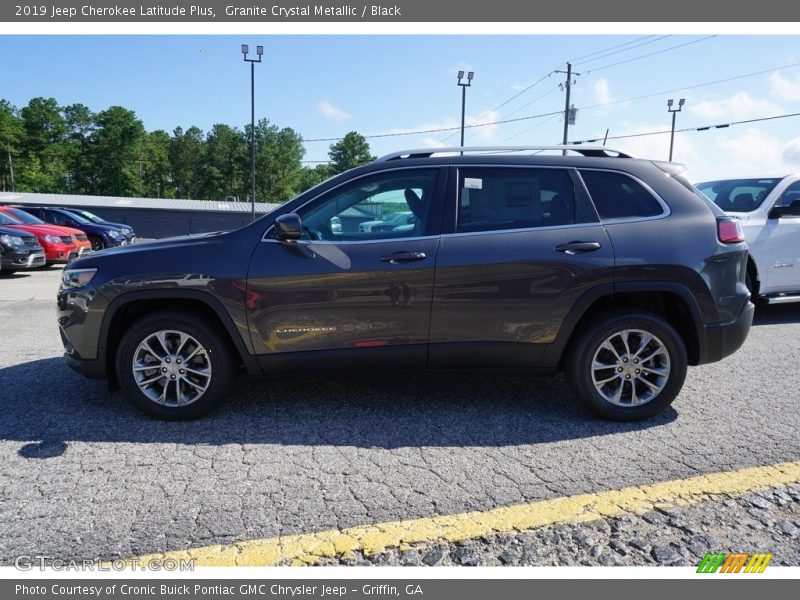 Granite Crystal Metallic / Black 2019 Jeep Cherokee Latitude Plus