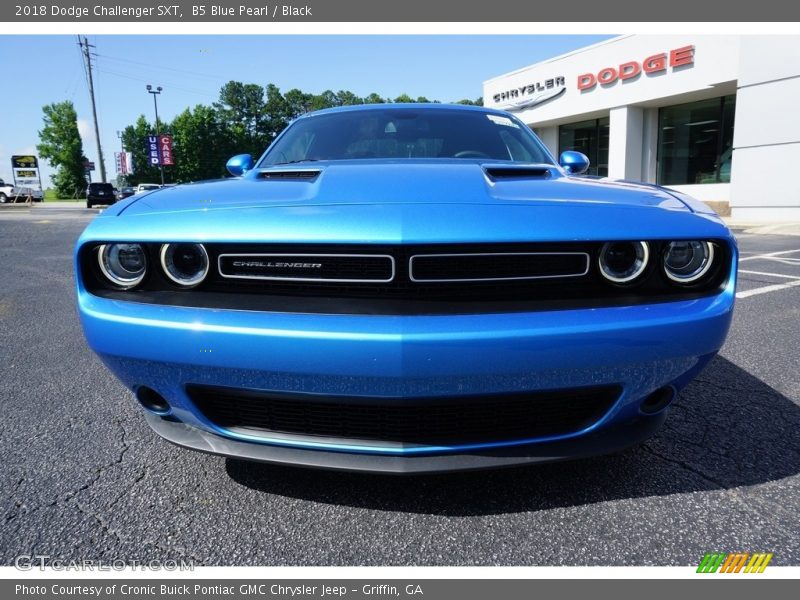 B5 Blue Pearl / Black 2018 Dodge Challenger SXT