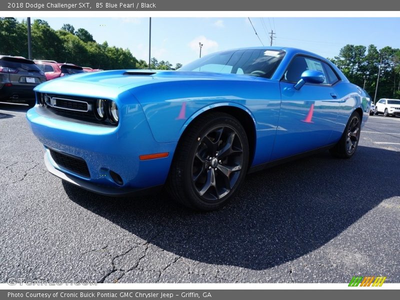 B5 Blue Pearl / Black 2018 Dodge Challenger SXT