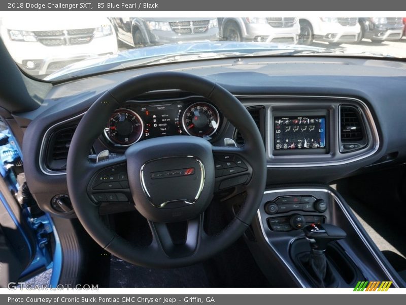 B5 Blue Pearl / Black 2018 Dodge Challenger SXT