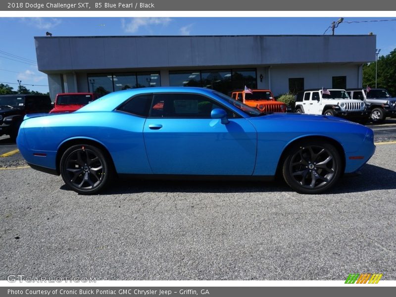 B5 Blue Pearl / Black 2018 Dodge Challenger SXT