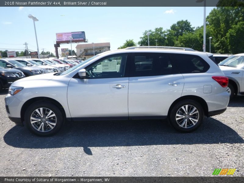 Brilliant Silver / Charcoal 2018 Nissan Pathfinder SV 4x4