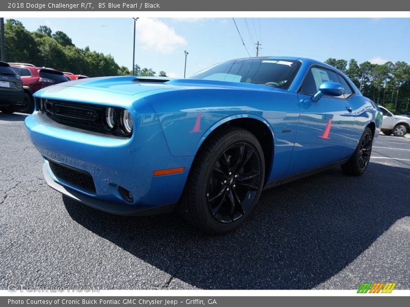 B5 Blue Pearl / Black 2018 Dodge Challenger R/T