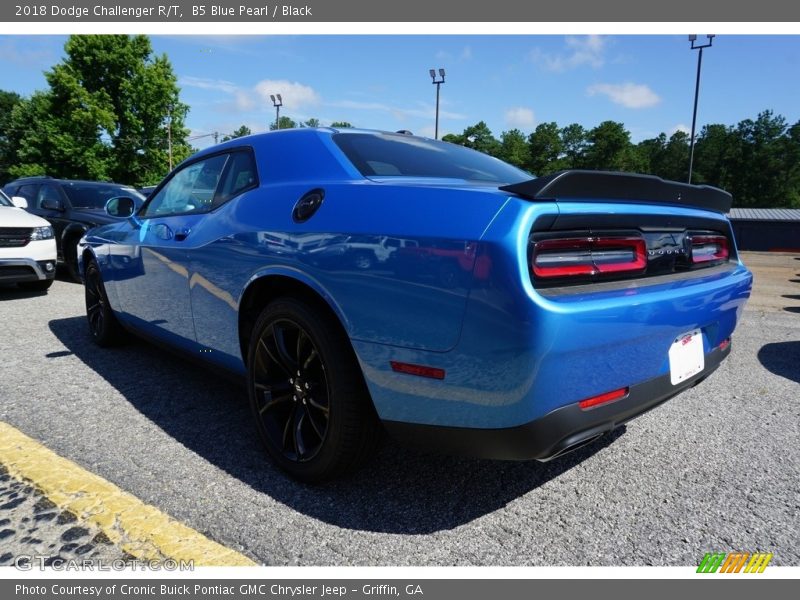 B5 Blue Pearl / Black 2018 Dodge Challenger R/T