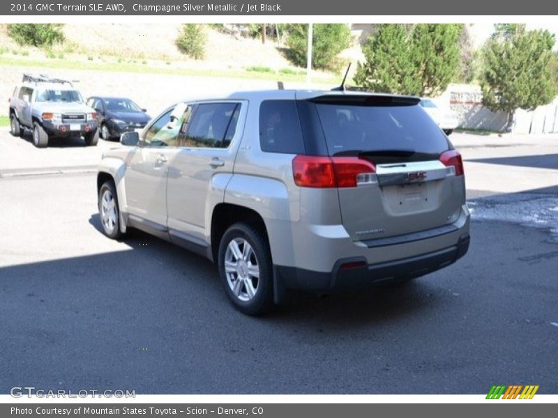 Champagne Silver Metallic / Jet Black 2014 GMC Terrain SLE AWD