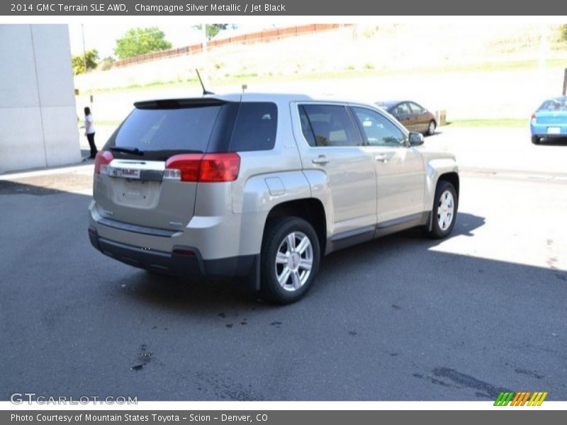 Champagne Silver Metallic / Jet Black 2014 GMC Terrain SLE AWD