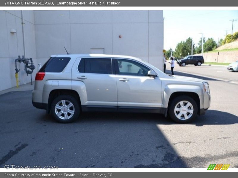 Champagne Silver Metallic / Jet Black 2014 GMC Terrain SLE AWD