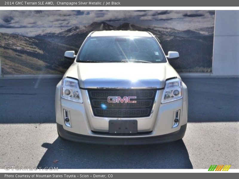 Champagne Silver Metallic / Jet Black 2014 GMC Terrain SLE AWD