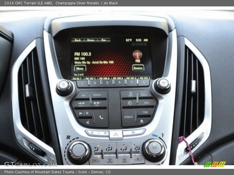 Champagne Silver Metallic / Jet Black 2014 GMC Terrain SLE AWD