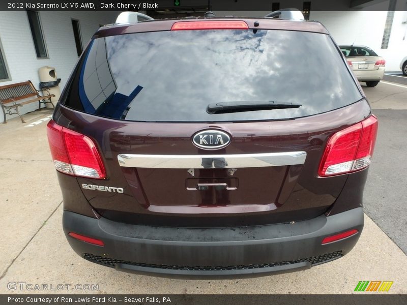 Dark Cherry / Black 2012 Kia Sorento LX V6 AWD