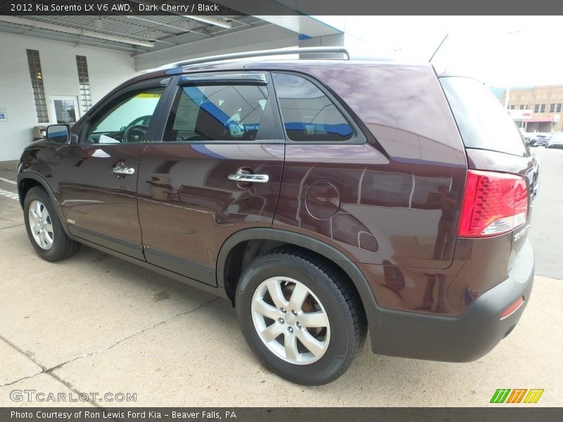 Dark Cherry / Black 2012 Kia Sorento LX V6 AWD