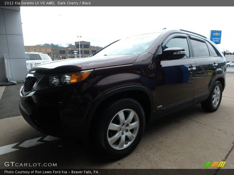 Dark Cherry / Black 2012 Kia Sorento LX V6 AWD