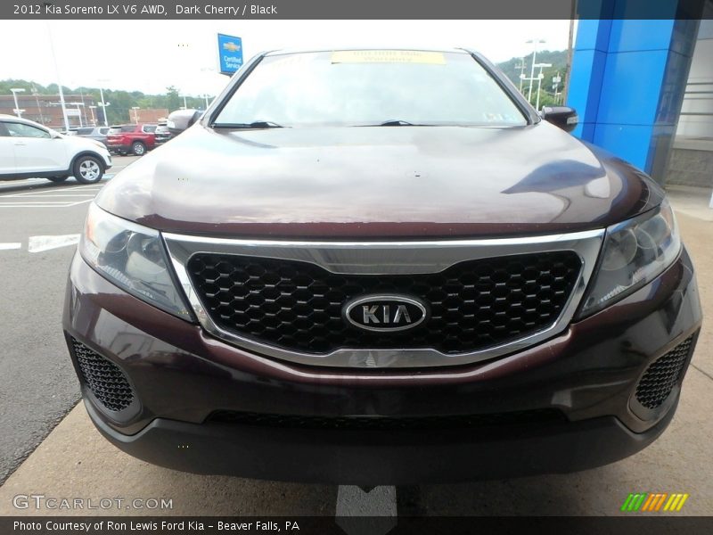 Dark Cherry / Black 2012 Kia Sorento LX V6 AWD