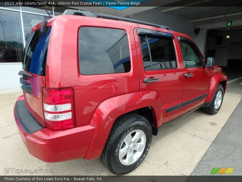 Inferno Red Crystal Pearl / Pastel Pebble Beige 2010 Jeep Liberty Sport 4x4