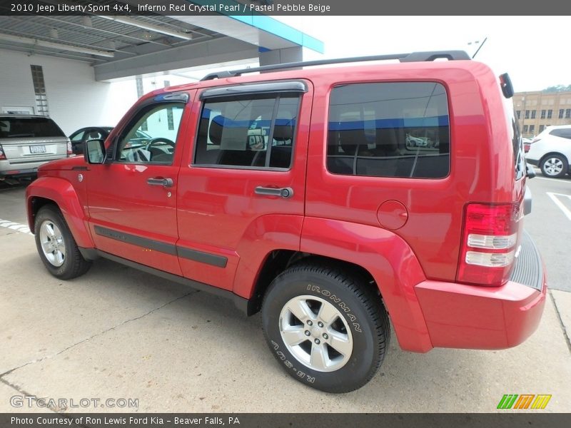 Inferno Red Crystal Pearl / Pastel Pebble Beige 2010 Jeep Liberty Sport 4x4