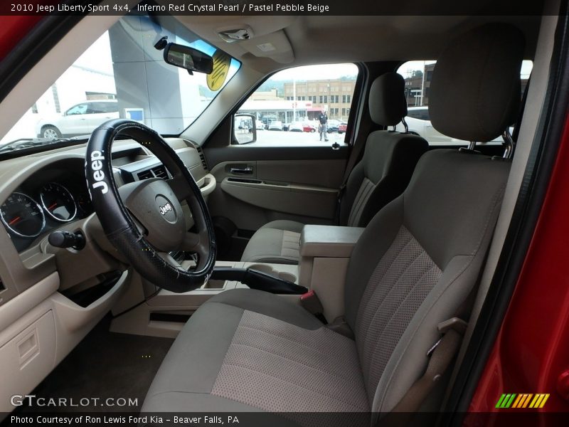 Inferno Red Crystal Pearl / Pastel Pebble Beige 2010 Jeep Liberty Sport 4x4