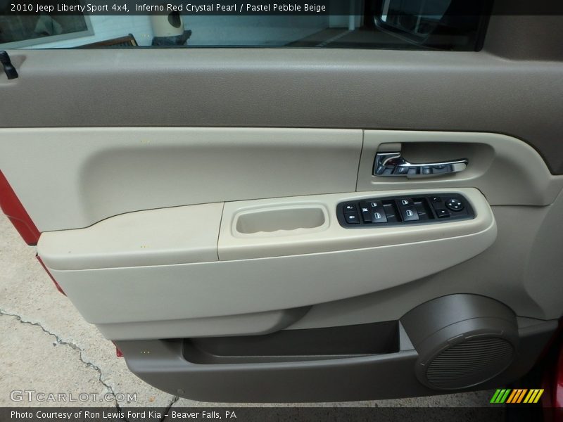 Inferno Red Crystal Pearl / Pastel Pebble Beige 2010 Jeep Liberty Sport 4x4