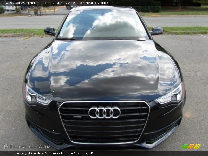 Mythos Black Metallic / Black 2016 Audi A5 Premium quattro Coupe